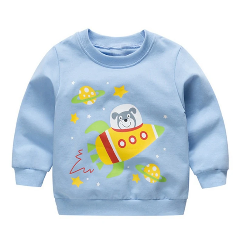 

New Print Pullover Tee 2018 Autumn Winter Kids Sweatshirt Tops Long Sleeve T-shirt Boys Girls Child Baby Clothes 0-3Y
