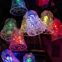 4 м 40 колокольчик батарея светодиодный гирлянды рождественские мигающие сказочные огни для вечерние свадебные украшения дома