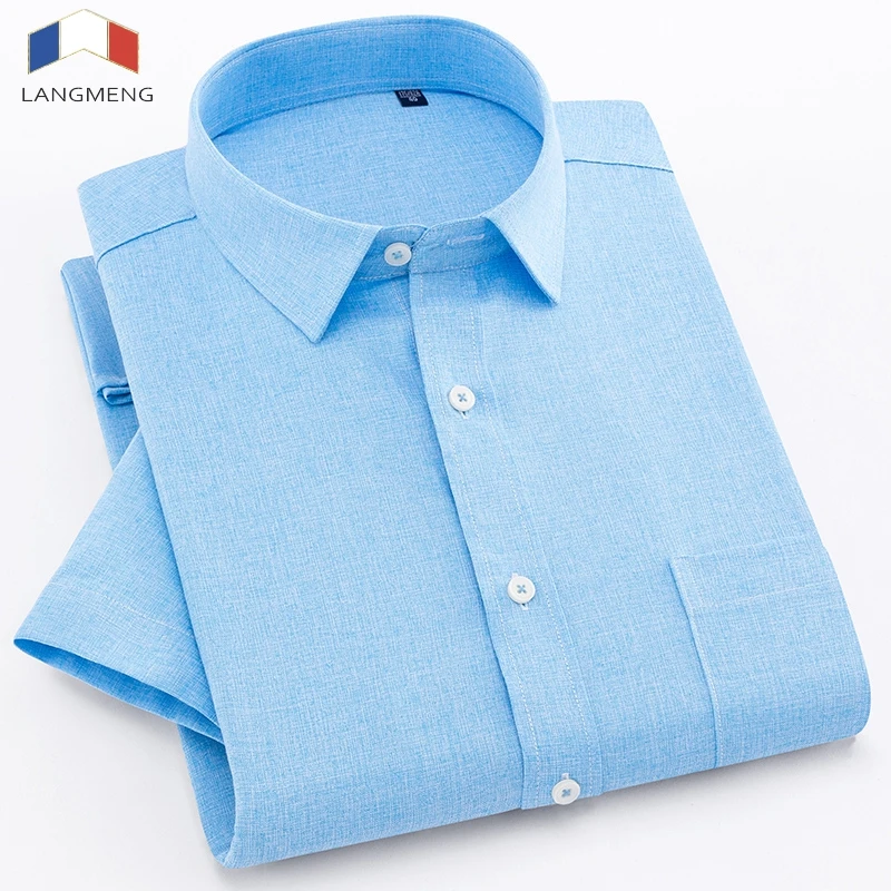 

2018 Summer Men Fashion Slim Fit Casual Shirts Short Sleeve Dress Shirts Geometri social mens Shirt striped camisa masculina