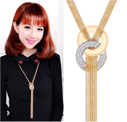 

Necklace Choker Women Chunky Chain Gold Statement Jewelry Bib Pendant