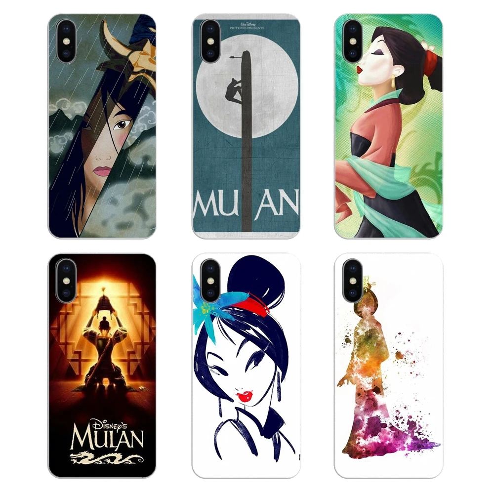 

For Apple iPhone 4 4S 5 5S 5C SE 6 6S 7 8 X XR XS Plus MAX Chinese Japan Style Cartoon Anime Mulan Art Silicone Phone Skin Cover