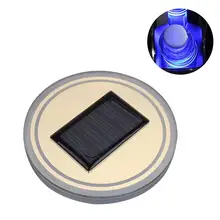 Авто Противоскользящий коврик Солнечный СВЕТОДИОДНЫЙ светильник подстаканник, коврик для бутылки украшения Горячая Распродажа