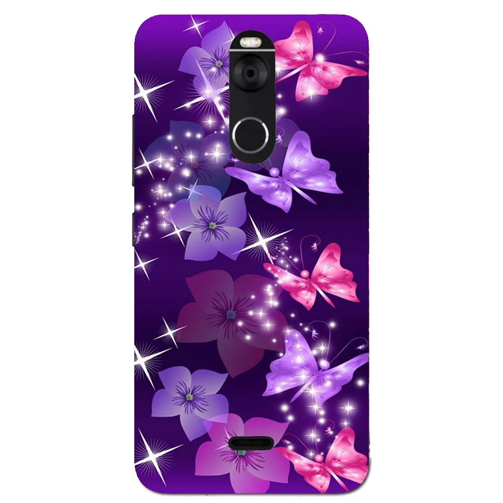 Роскошный чехол с изображением цветка лотоса для Fly FS520 Selfie 1 крышка с флорой шаблон сумка цветочный чехол для телефона s корпус оболочка