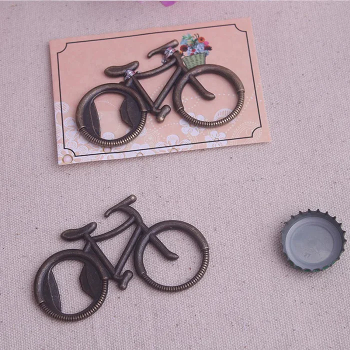 

25pcs/lot Wedding Favors Bicycle Bottle Opener Cute Key Rings