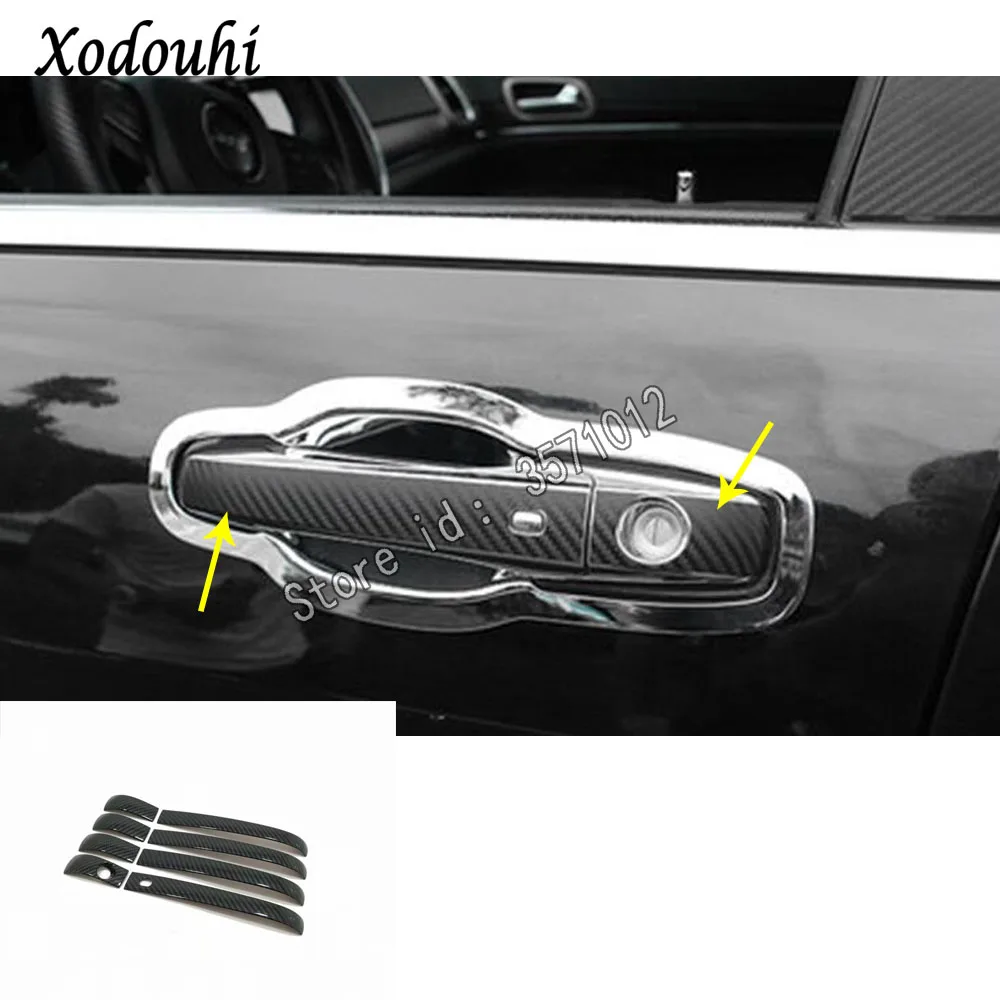 For Jeep Grand Cherokee 2014 2015 2016 2017 2018 Car Sticker Styling Cover Accessories Door Handle Holder Trim Frame Parts 8pcs |