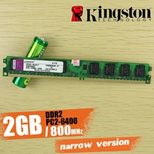 Оперативная память kingston для настольных ПК 2 ГБ 2G 800 МГц PC2-6400 DDR2(узкая версия чипа kingston) 800 6400 2G 240-pin KVR800D2N6/2G