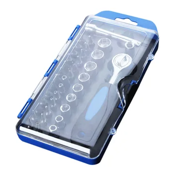 

HOT-38 In 1 Combination Ratchet Sockets Wrenches Electrical Tool Kit Screwdrivers Hand Tools Set Interchangeable