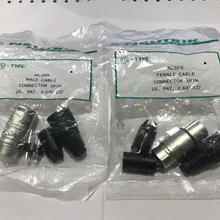 Connecteur de marque NC3MX & NC3FX mâle et femelle, Un ensemble de connecteurs de câble à 3 cœurs avec coque plaquée nickel et plaqué argent