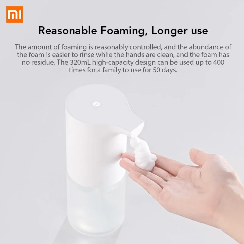  Xiaomi Mijia Auto Induction Foaming Hand Washer 0.25s Infrared Sensor For Smart Homes Wash Automati - 32945961364