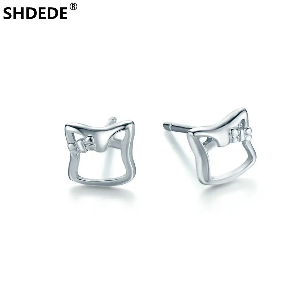 

SHDEDE S925 sterling silver jewelry earrings new sweet ladies Daily leisure Girl Student Lovely Romantic Accessories