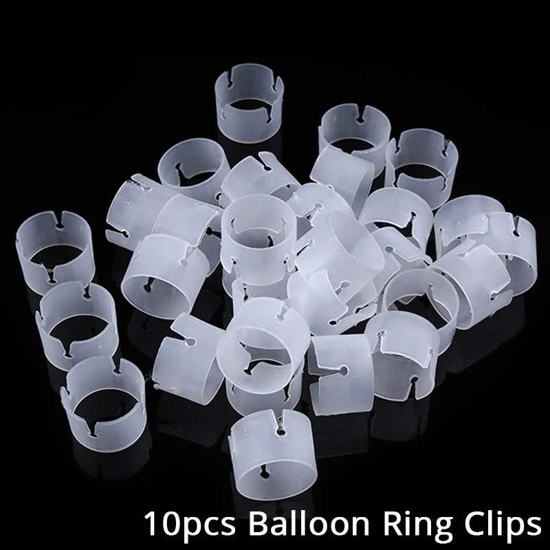Украшения для дня рождения, детский держатель воздушных шаров воздушный шар для колонны, стойка АРКА, декор для свадебной вечеринки, Пластиковая Палочка для шаров - Цвет: 10pcs round clips