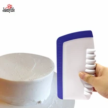 1 шт. тесто для пиццы скребок резак со шкалой торт хлеб режущее лезвие кондитерские шпатели Гладкой Полировщик Обледенение гребень выпечки инструменты