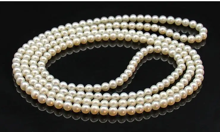 

gorgeous 8-9mm south sea round white pearl necklace 38inch 14k