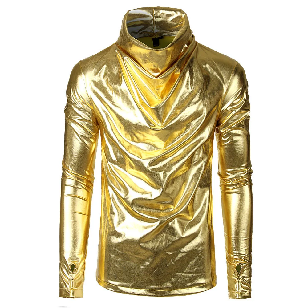 

JAYCOSIN 2019 new men's long-sleeved fashion glossy pile collar gloves top personality design Slim windproof