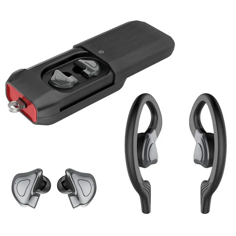 

TWS Bluetooth Earphone ihens5 Sport True wireless Headset Earbuds Stereo headphone with Mic Power Bank for Phones xiaomi iphone