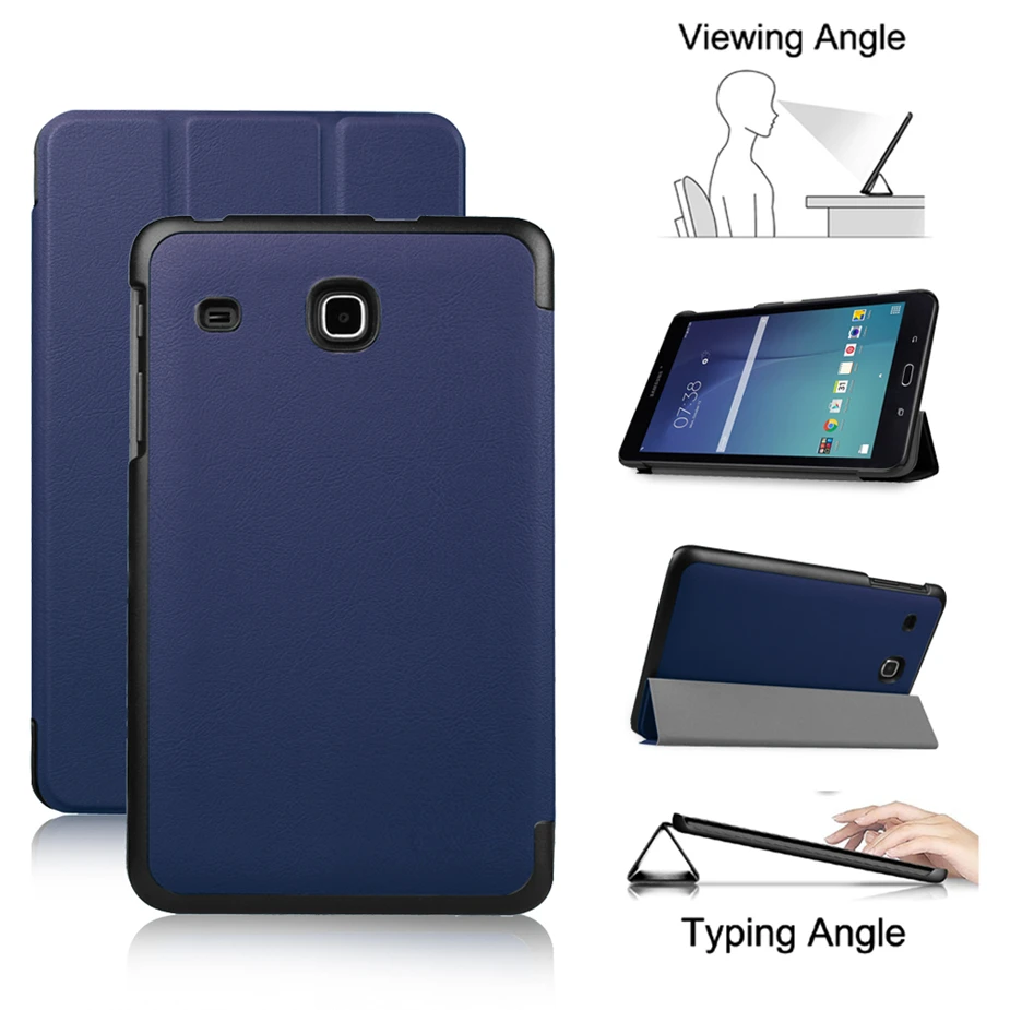 

For Samsung GALAXY TAB E 8.0 SM T377 T377V T375 T375V T375P 8 Inch PU Leather Case Stand Flip Tablet Protection Cover
