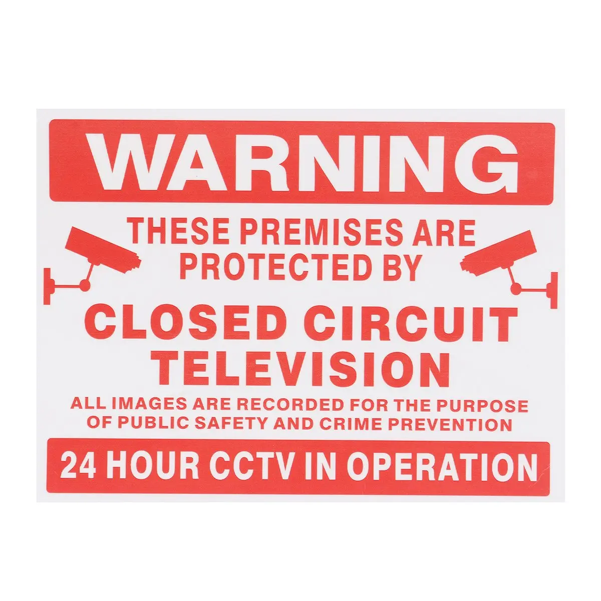 

Safurance Premises Are Projected By Closed Circuit Television CCTV Signs Stickers Decal Home Security Warning