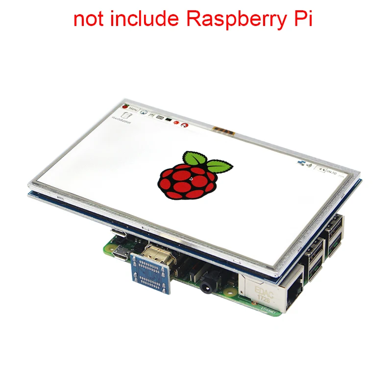 5 дюймов Raspberry Pi 3 Model B+ сенсорный TFT ЖК-дисплей модуль+ акриловый держатель+ CD совместимый для Raspberry Pi 3