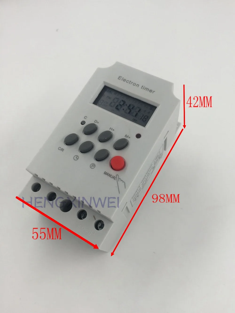 Din Rail Digital Programmable Electronic Timer Switch Kg316tii Lcd
