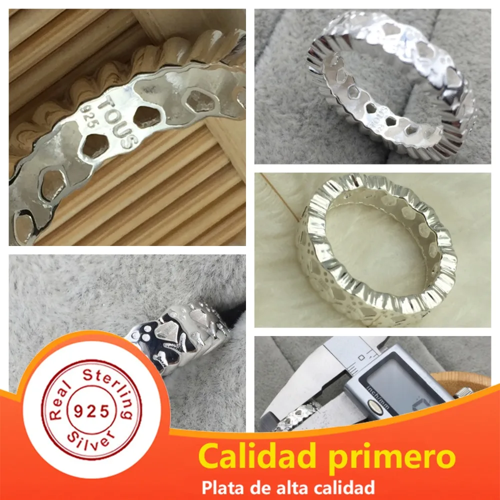 

EDELL 100% 925 Sterling Silver Brand New Bear Ring C615270030 Fashion Women's Ring Gift Jewelry Wholesale Free Shipping