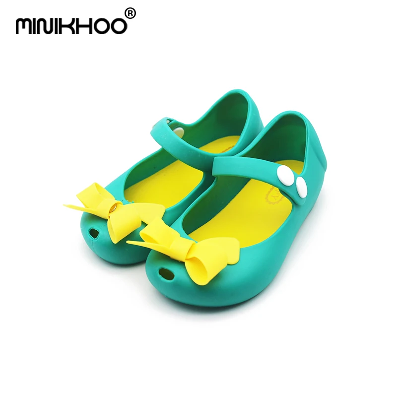 Mini Melissa Bow Girls Sandals Children Shoes Sandals Princess Jelly