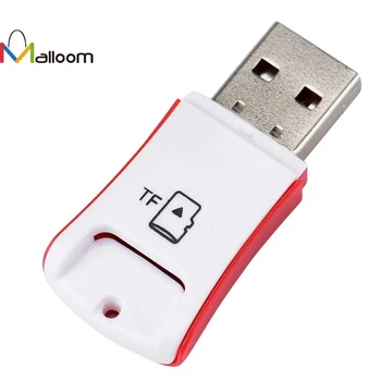 

Malloom 2018 New Arrival Red High Speed Mini Computer Speakers USB 2.0 Micro SD TF T-Flash Memory Card Reader Adapter#30