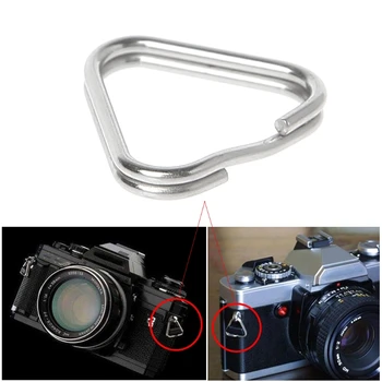 

10pcs/set Metal Triangle Rings Split Digital Camera Strap Hook Replacement Parts