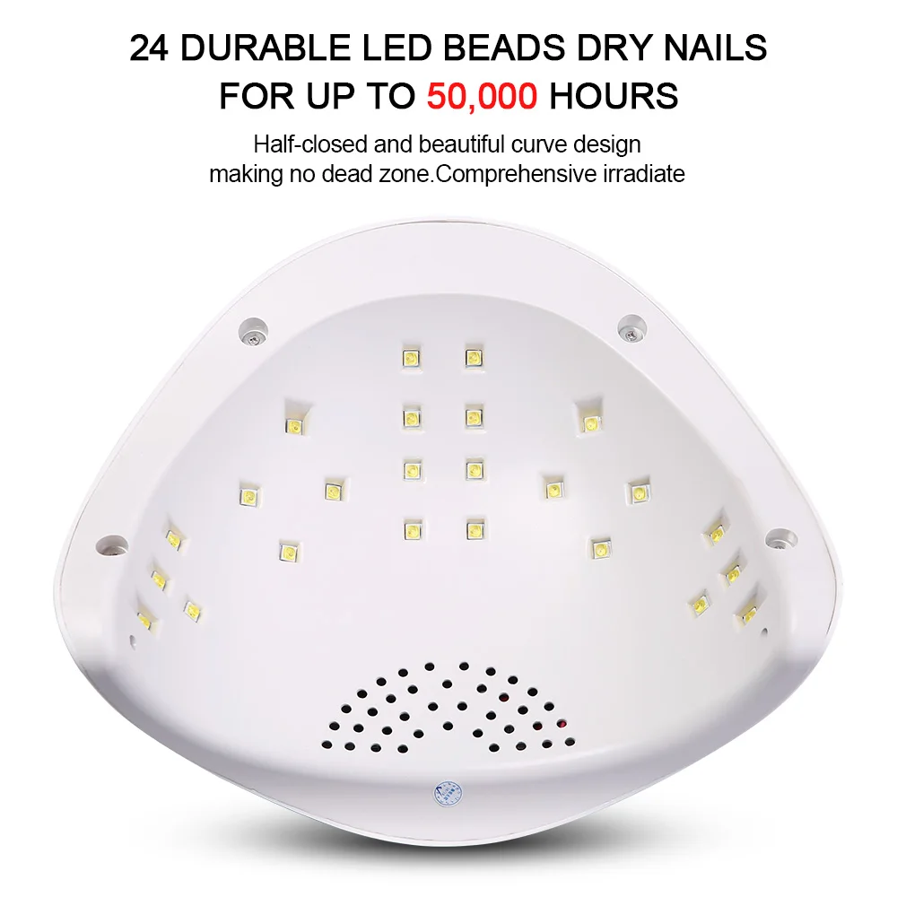  Modelones Nature5 48W Nail Dryer Dual UV Led Lamp For All Types Gel Leds UV Lamp Nail Machine Smart