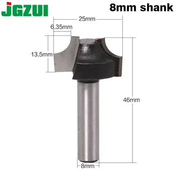 

1pcs 8mm Shank wood router bit Straight end mill trimmer cleaning flush trim corner round cove box bits tools Milling Cutter