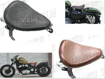 

Universal Leather Seat Spring Seat + Mounting Bracket For Honda Shadow Spirit Sabre Aero ACE Steed VLX 400 600 1100 DLX VTX1300