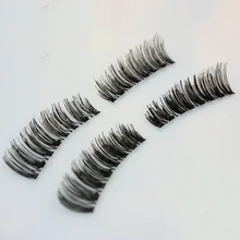 Ресницы на магнитах натуральный без клея накладные ресницы магнит накладные ресницы для наращивания, 4 шт./компл. ручной работы 3D двойное магнитное