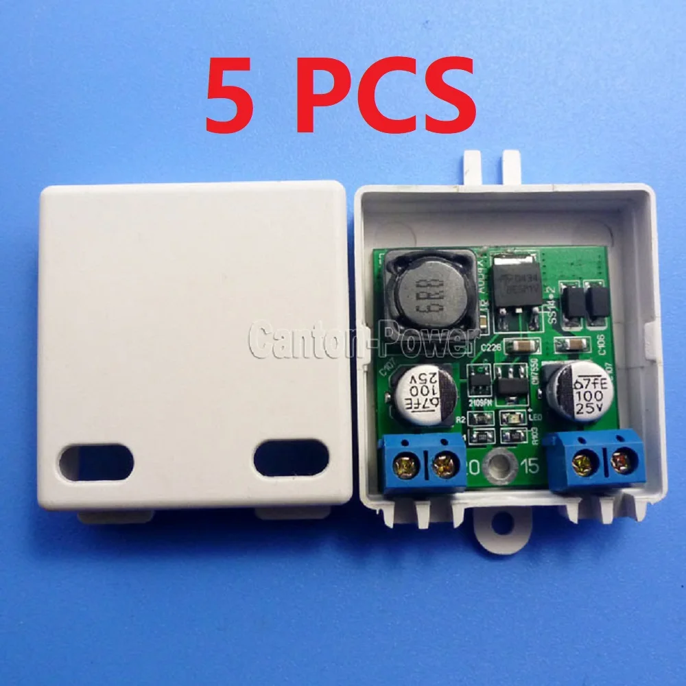 

CE015*5 5PCS High Power 3.3V 4.2V 5V 6V to 12V DC DC Boost Converter for PLC LED Monitor CCTV Smart Home / Home Automation