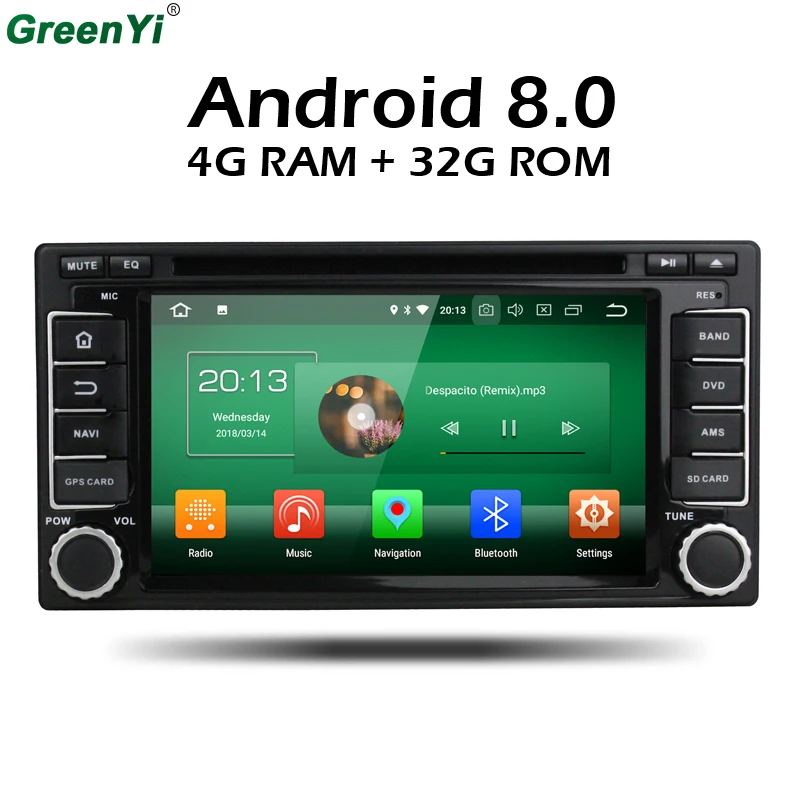 

GreenYi Android 8.0 Octa Core 4GB RAM Car GPS DVD Player For Subaru Forester Impreza 2008-2013 Stereo Radio DAB+ GPS Navigation