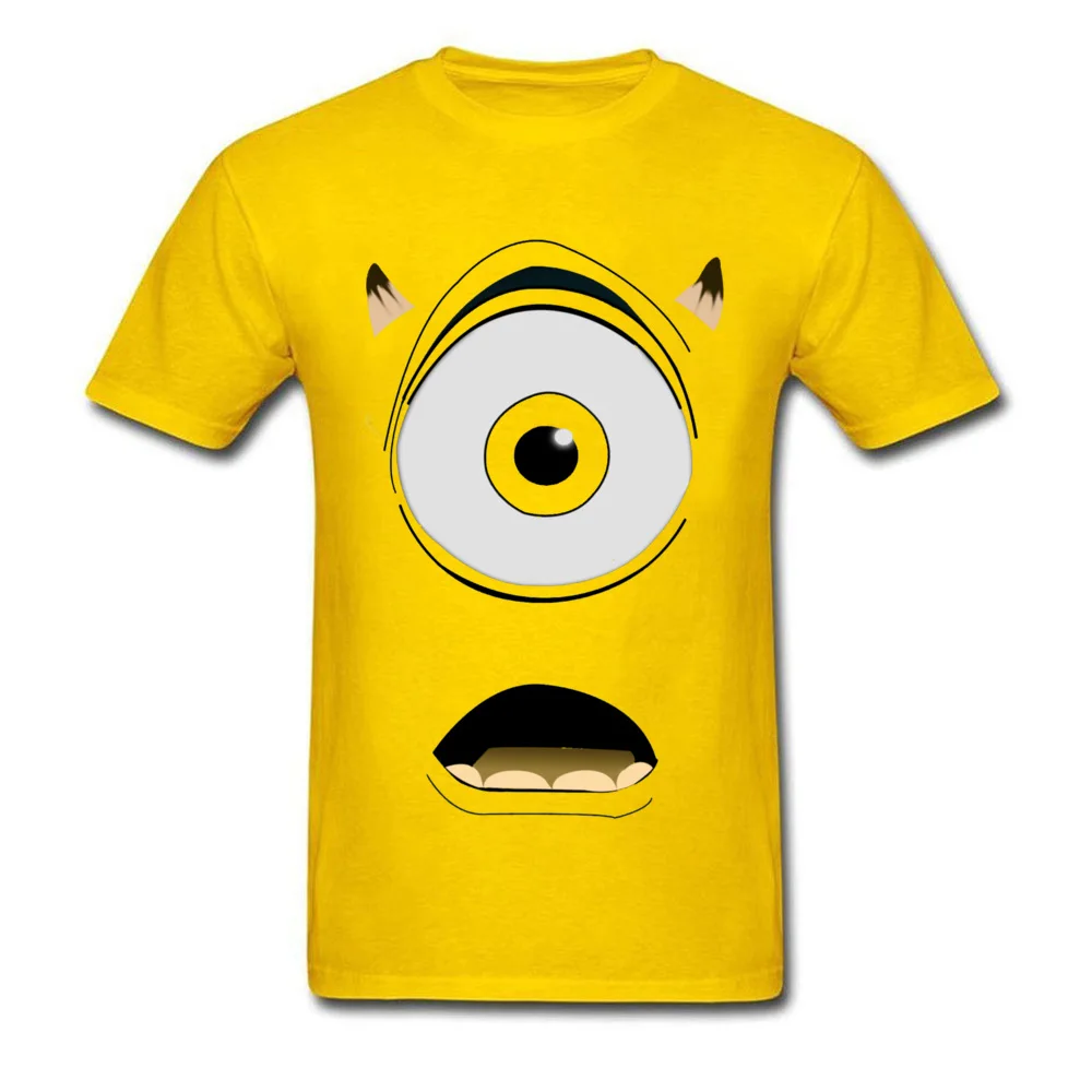  Personalized Tees 2018 Newest Short Sleeve Men Top T-shirts TpicOriginaltitle Printed On Summer Fall T Shirt Crew Neck Mike Wazowski 20750 yellow