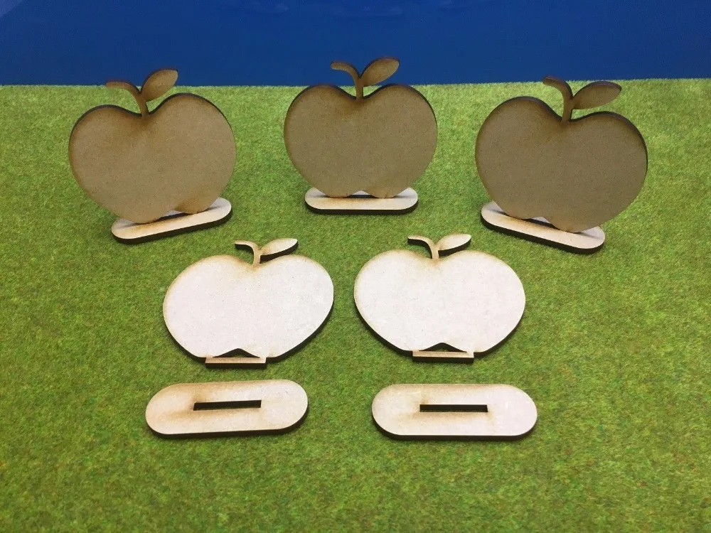 Laser Cut Apples with standsin Party Favors from Home & Garden on