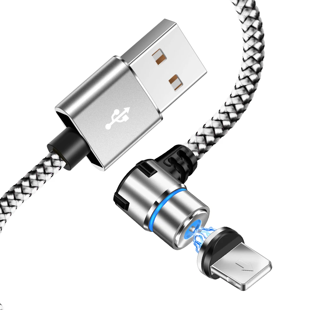 Магнитный usb-кабель Олаф для iPhone XS 7 samsung S9 Xiaomi huawei светодиодный магнитный кабель для быстрой зарядки на 90 градусов кабели Microusb type C USB C