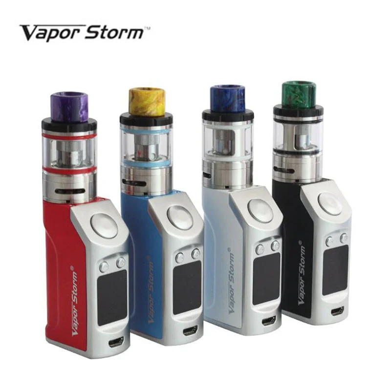

Original Vapor storm MiNi 50W kit TC Temperature Control Ti/Ni/SS316 50w Box Mod Vape 0.3 vaporizer Tank E-Cigarette Vape kit