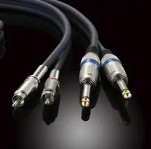 NOVA DUPLA 6.35 PARA DOBRAR RCA MACHO PARA MACHO CABO CABO de ÁUDIO de LINHA de ÁUDIO 1 M 2 M 3 M 5 M 20 M 30 M JSJ-204