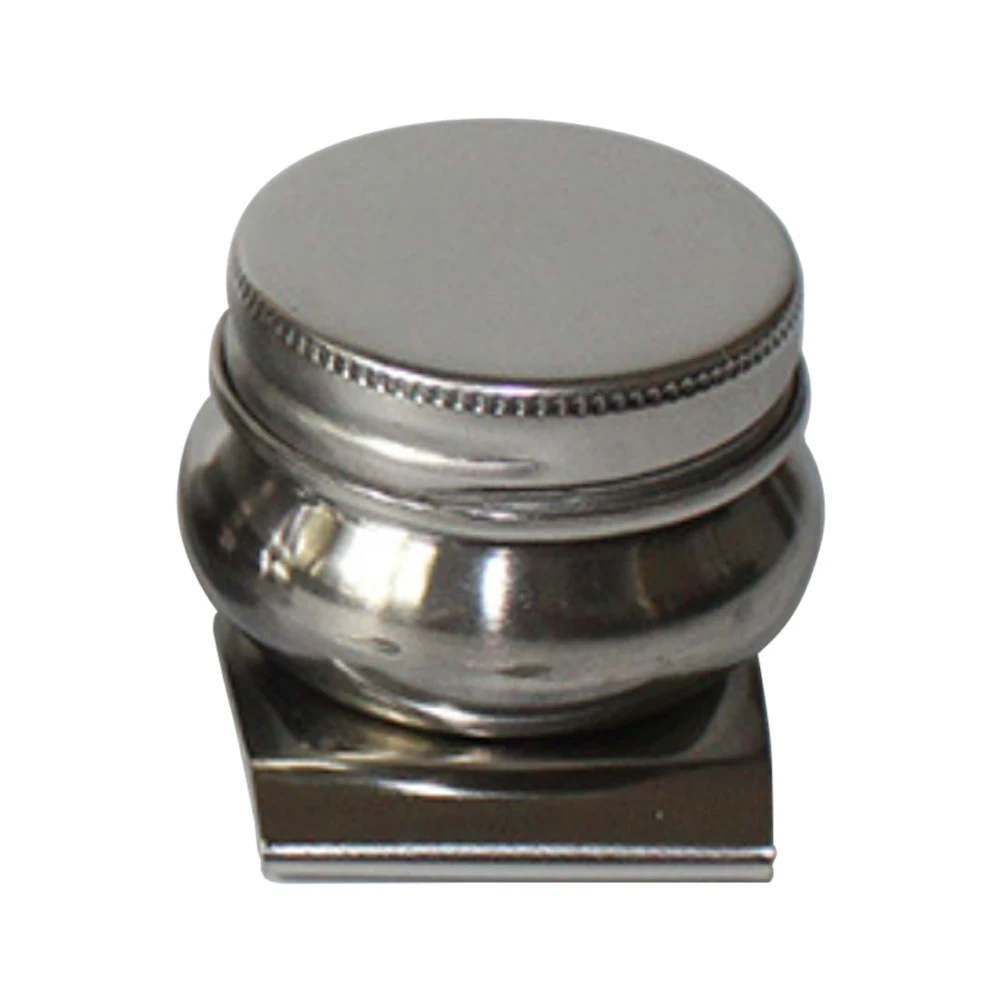 

Tools Stainless Steel Drum Shape Art Supplies Easy Clean Dipper Student Palette Painting Oil Pot Single Double Hole School
