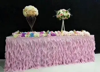 

New fashion table skirt table cloth wedding table skirts covers/ hotel home banquet party decoration