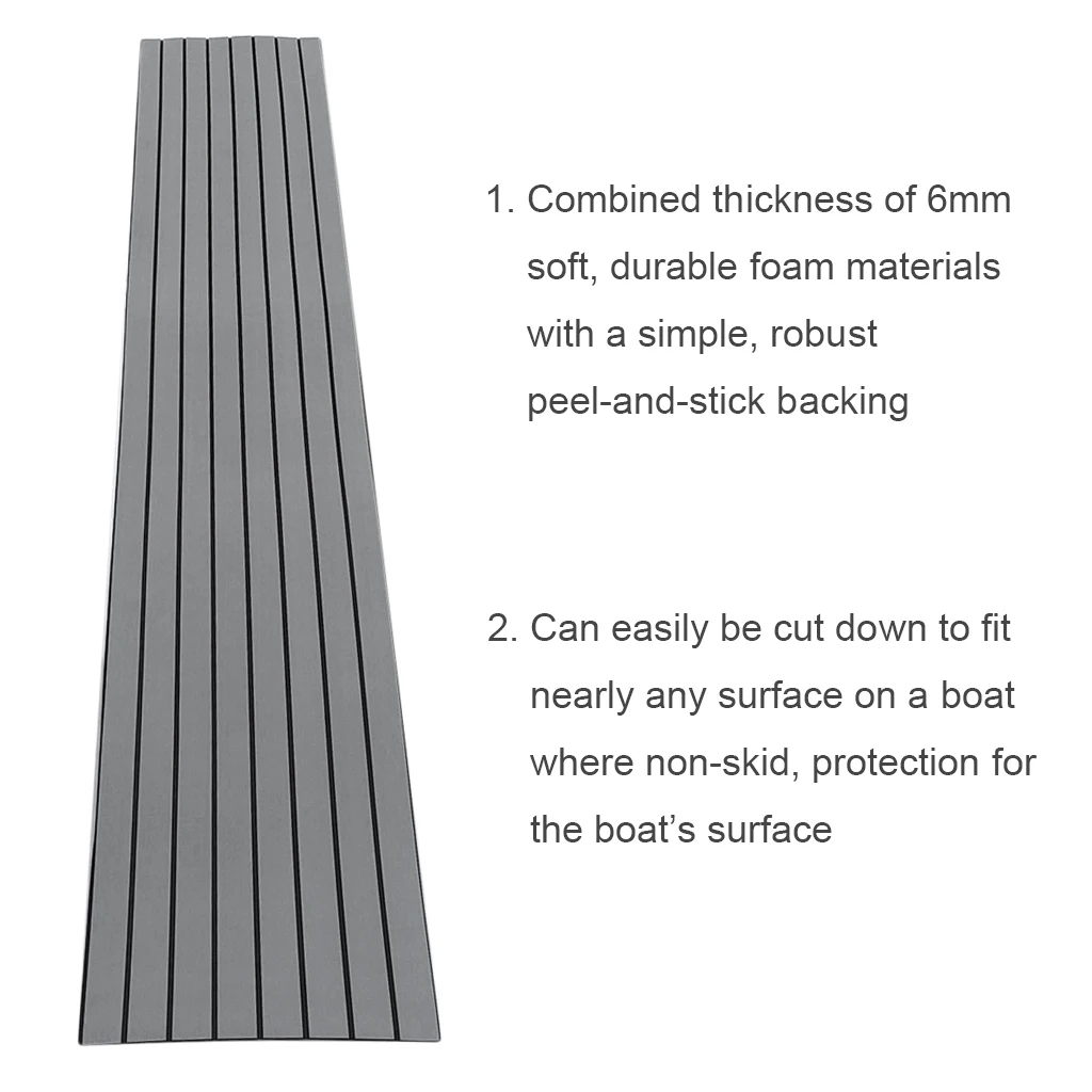450x2400x6 мм EVA пена имитация тика лодка палубный лист Серый морской яхты пол Противоскользящий коврик рекреационный автомобильный коврик