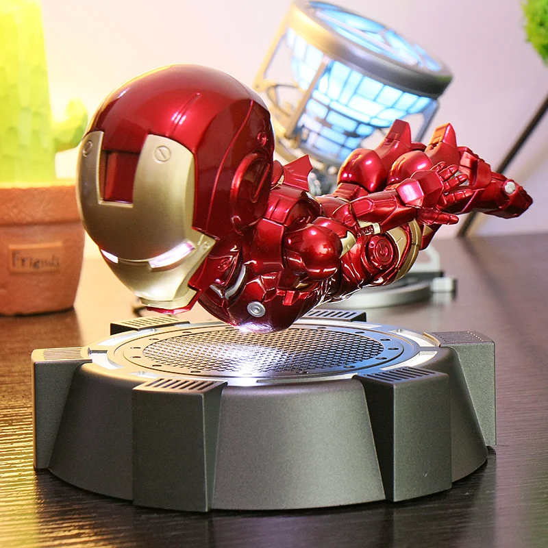 

Floating Iron Man Rotating Flying Action Iron Man Figures Volador MK Magnetic Ver. with LED Light Collection Toy Gift For Kids
