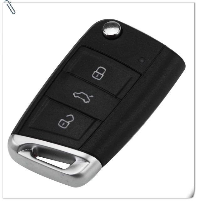 Jingyuqin Flip Folding Key Fob Shell Für VW Golf 7 GTI MK7 Skoda Octavia A7  Seat Remote Auto teile Keyless fall - AliExpress