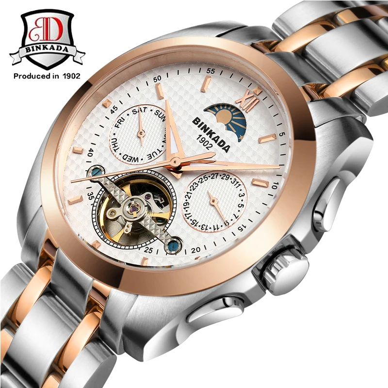 BINKADA Watch Men Automatic Mechanical Luxury Brand Men's Watch Clock Men Wrist watches Relogio Masculino Fashion reloj hombre BINKADA Watch Men Automatic Mechanical Luxury Brand Men's Watch Clock Men Wrist watches Relogio Masculino Fashion reloj hombre