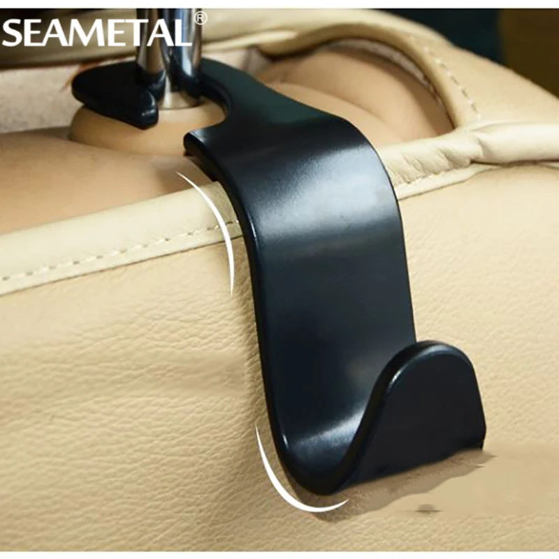 4pcs Car Seat Back Hooks Vehicle Headrest Hanger Holder Hooks Universal