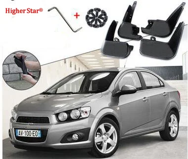 

Higher star PP material 4pcs car Mudguards,mud guard,fenderboard for for CHEVROLET Aveo/Sonic SEDAN 2011-2014