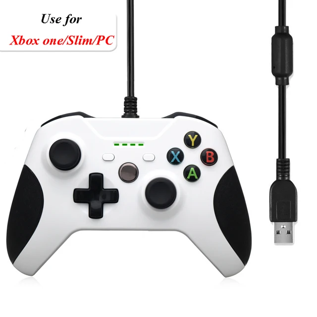 Best Offers  Wired USB Gamepad Game For Xbox one Controller Joystick For Xbox one Slim For Computer For PC White Gamepad