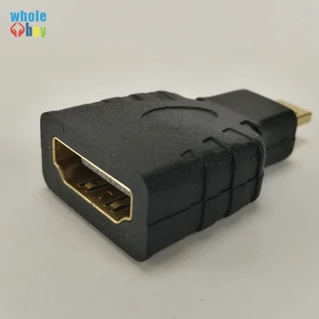 

200pcs/lot Micro HDMI Male to HDMI Female Adapter Type D to A HDMI Connector Converter Adapter for Xbox 360 for PS3 HDTV