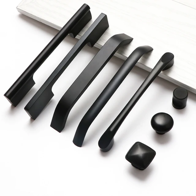 Special Offers Aluminum Alloy Modern Cabinet Pulls Black Kitchen Cupboard Handles Drawer Knobs for Furniture Door Knobs Hardware Accessories Special Offers Aluminum Alloy Modern Cabinet Pulls Black Kitchen Cupboard Handles Drawer Knobs for Furniture Door Knobs Hardware Accessories