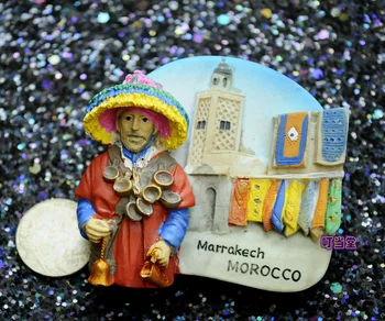

Morocco, the world tourism commemorative resin refrigerator paste refrigerator stickers collection class a product